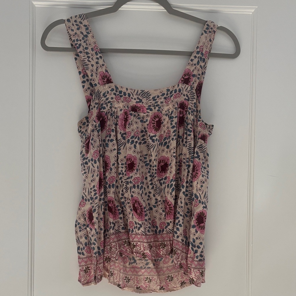 Natalie Martin Floral Tank Top - Pink and Purple